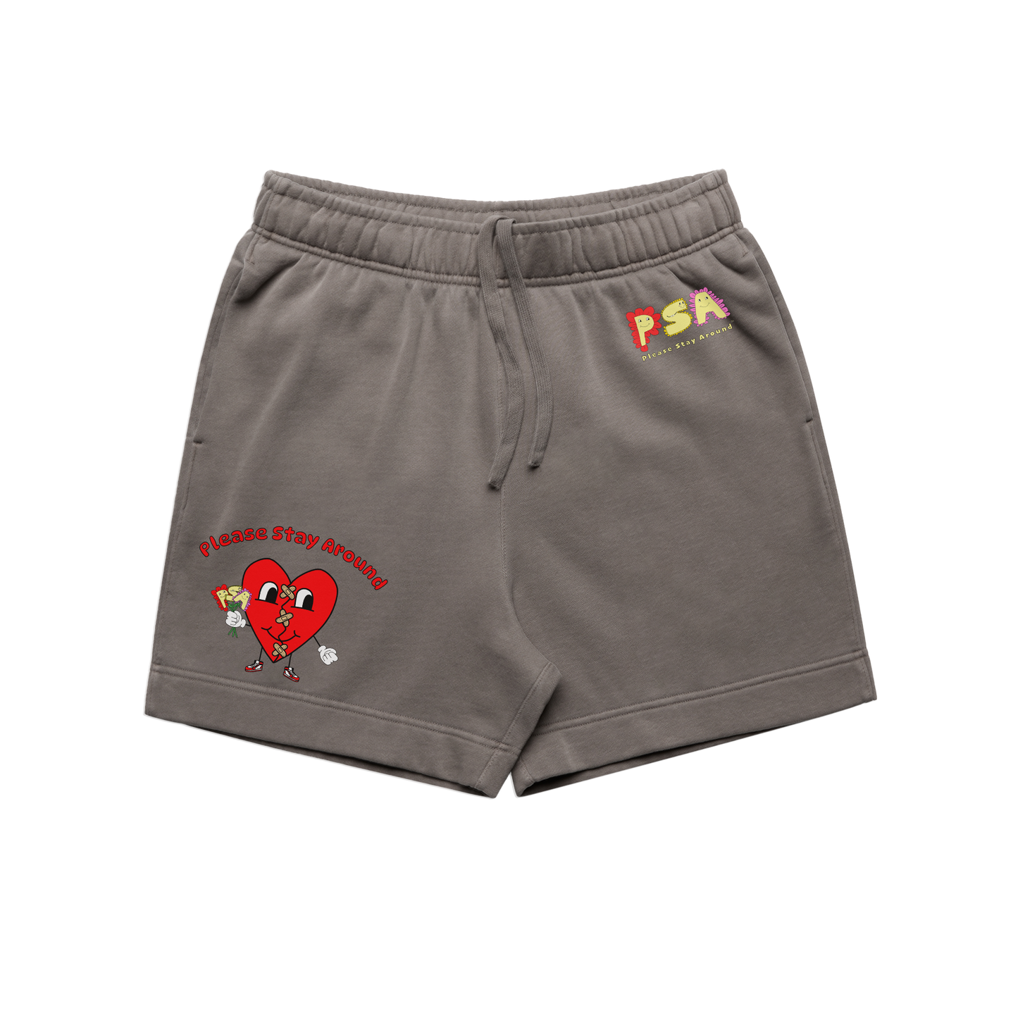 Please Stay Around™ Broken Heart Shorts