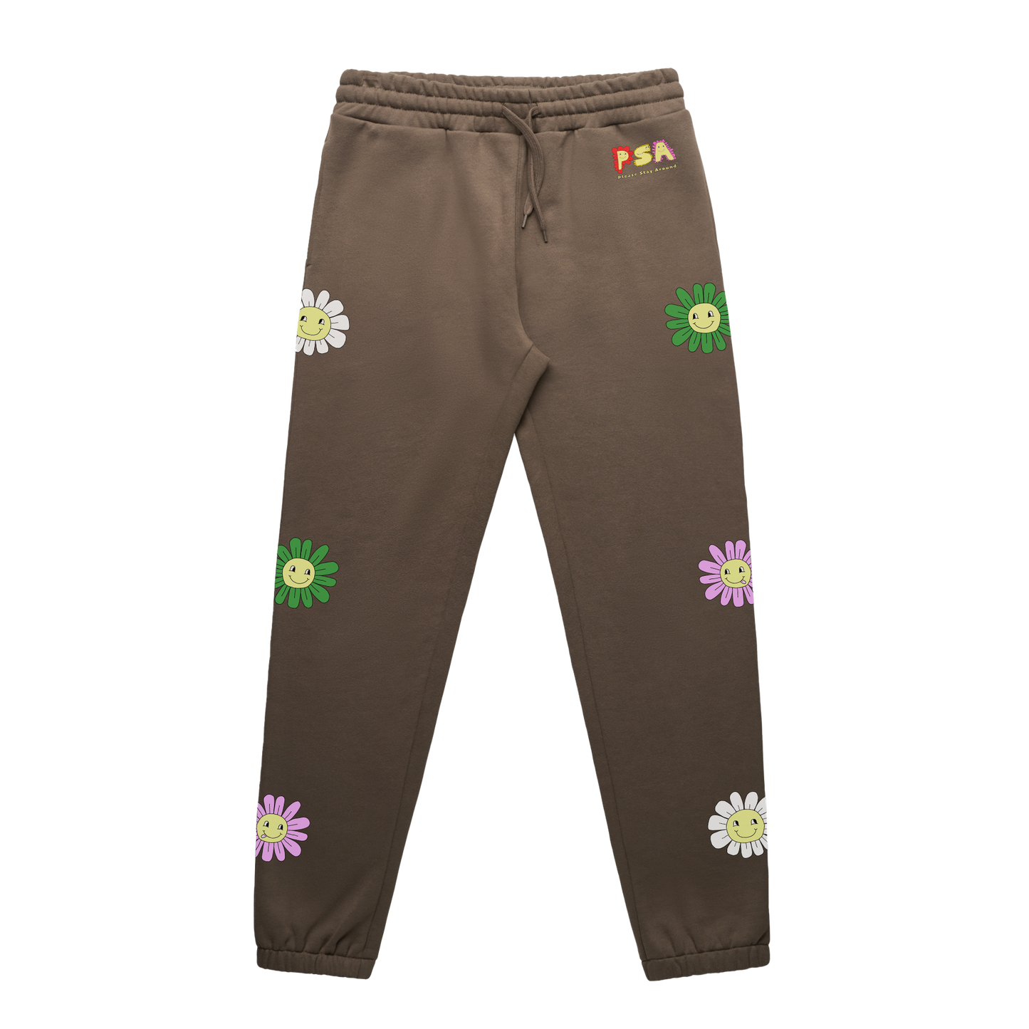 Please Stay Around™ Smiling Flowers Trackpant
