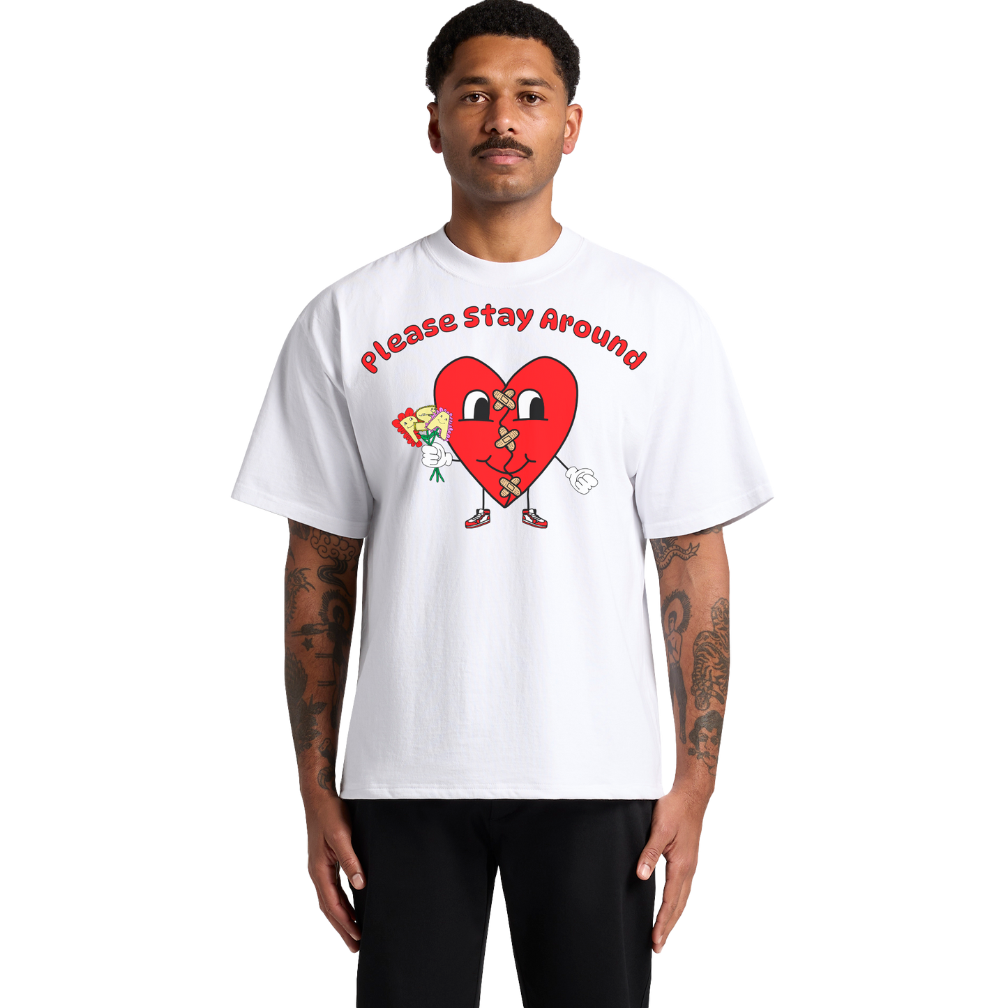 Please Stay Around™ Broken Heart Tee