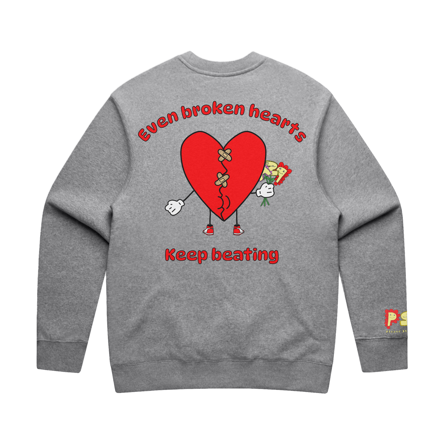 Please Stay Around™ Broken Heart Sweater